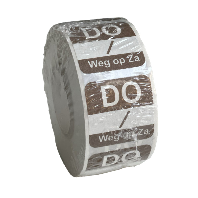 Donderdag oplosbaar sticker op rol | EETikon
