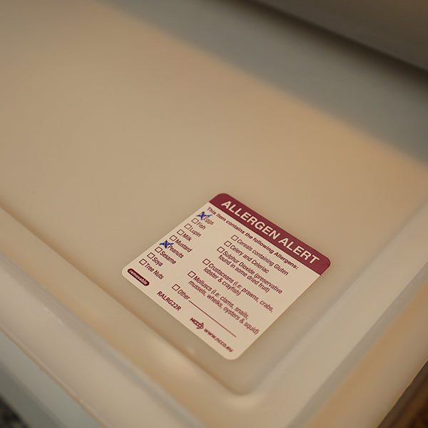 Allergenen waarschuwing sticker | EETikon