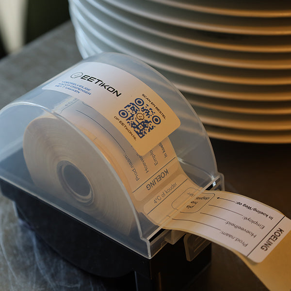 Koeling sticker in dispenser | EETikon