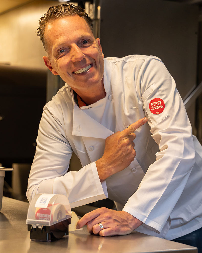 Eerst gebruiken stickers Rob Geus keuken | EETikon