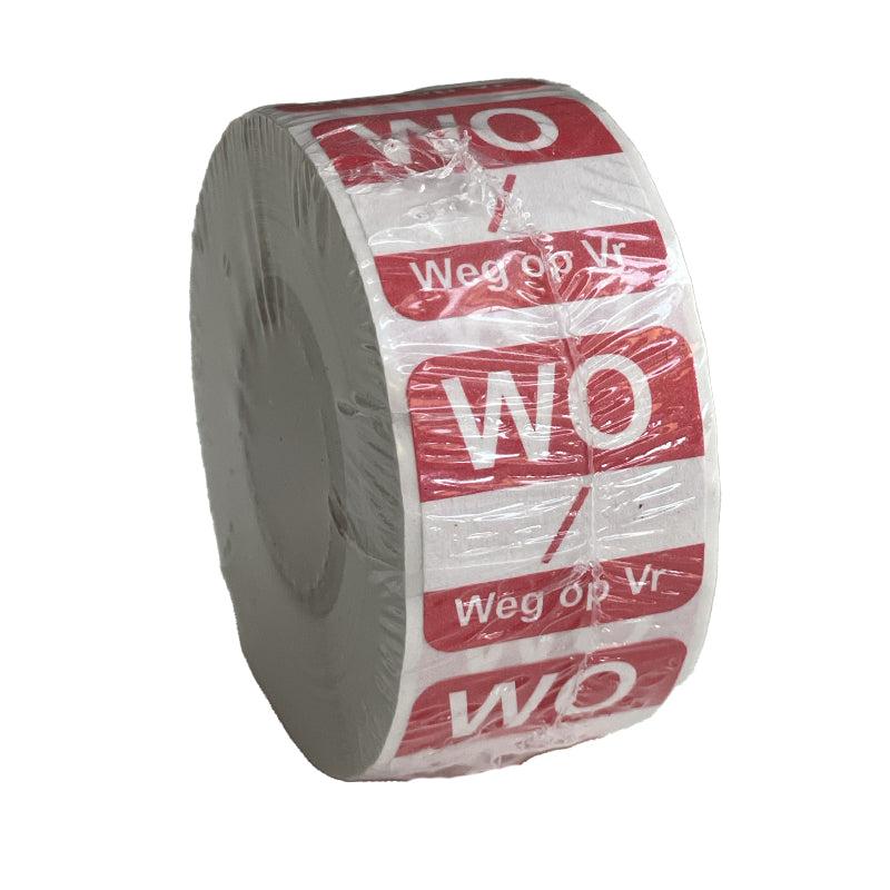 Woensdag oplosbaar sticker op rol | EETikon
