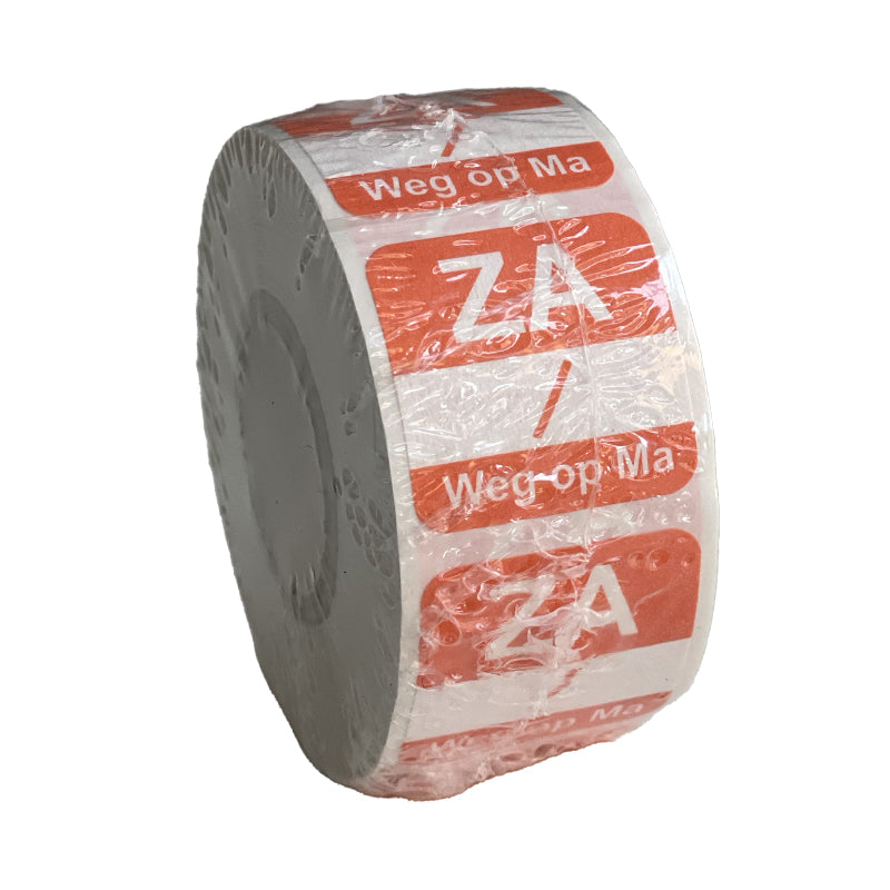 Zaterdag oplosbaar sticker op rol | EETikon
