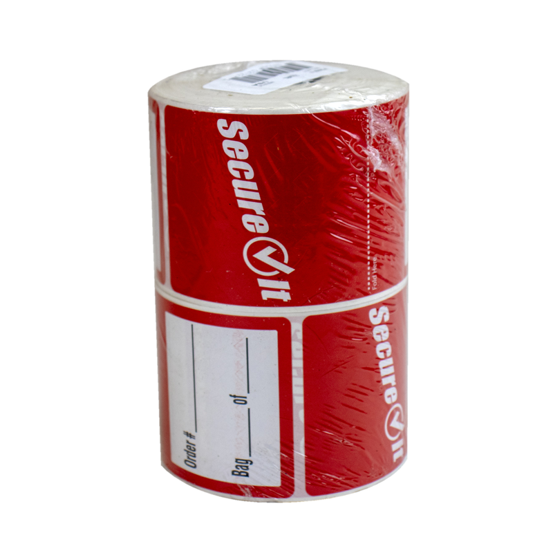 Food safety stickers beschrijfbaar 64x152mm tamper evident - 500 stickers
