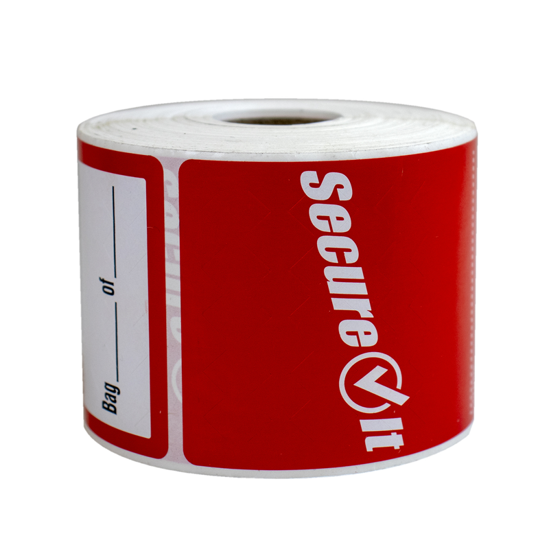 Food safety stickers beschrijfbaar 64x152mm tamper evident - 500 stickers