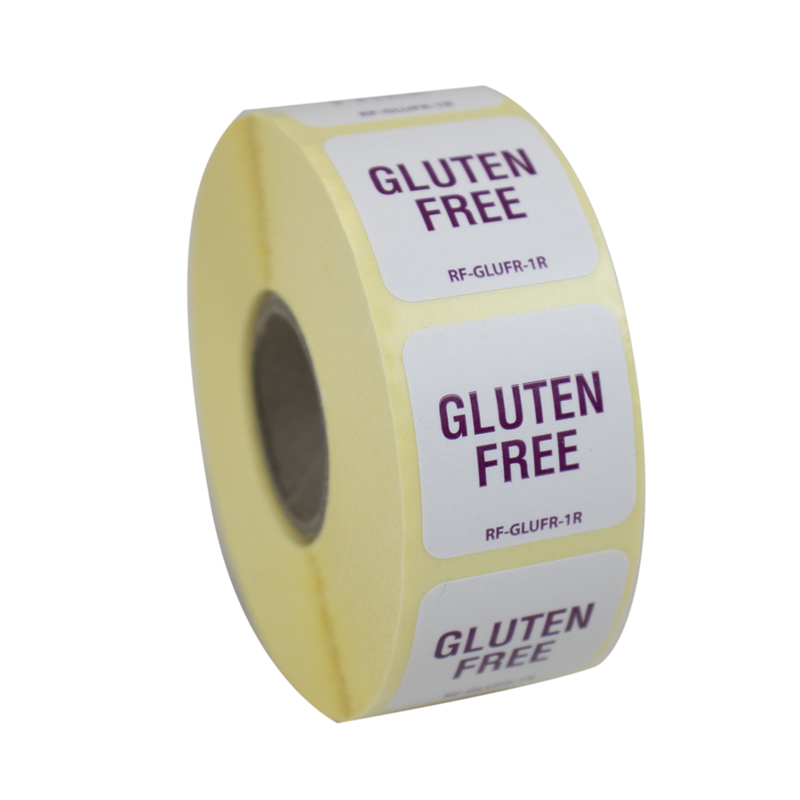 Gluten vrije stickers op rol bestellen | EETikon