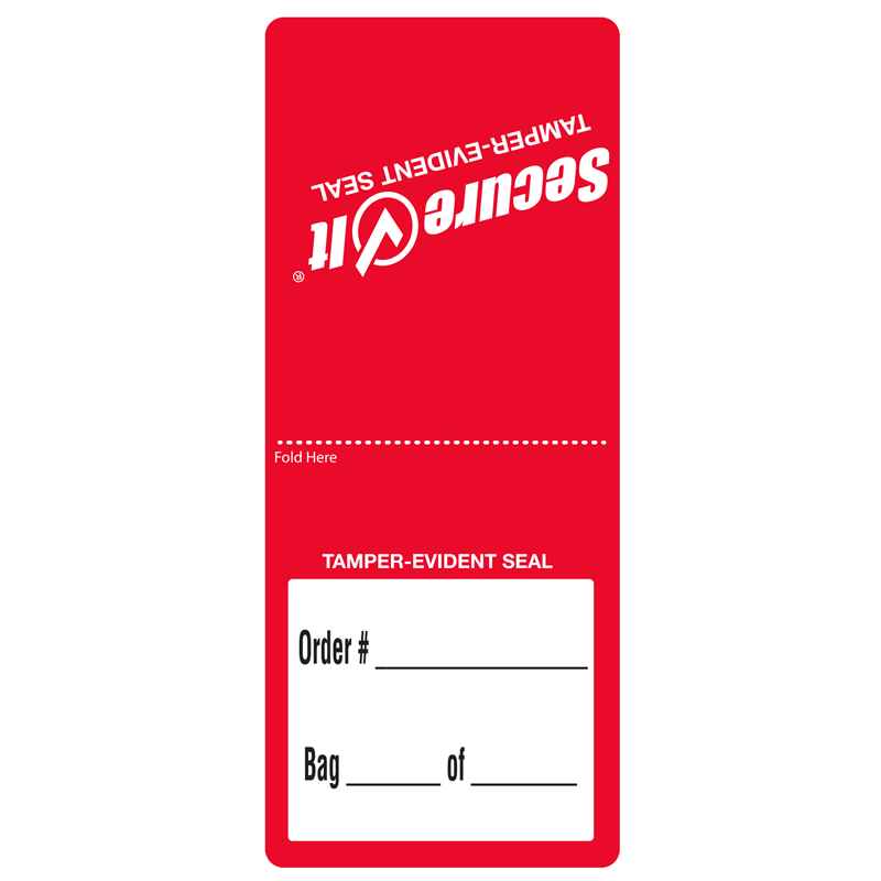Food safety stickers beschrijfbaar 64x152mm tamper evident - 500 stickers