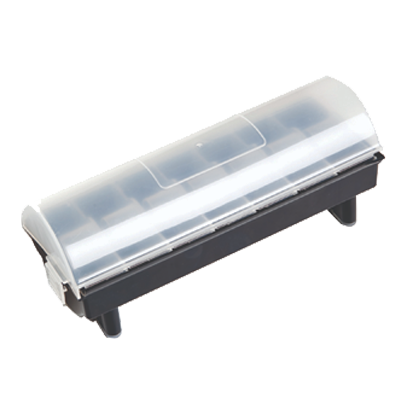 Dispenser incl. HACCP dagstickers maandag t/m zondag 'weg op' AFWASBAAR - 1.000/rol
