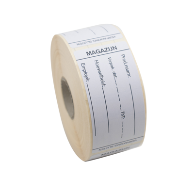 HACCP informatie etiket magazijn 35x75mm | EETIkon